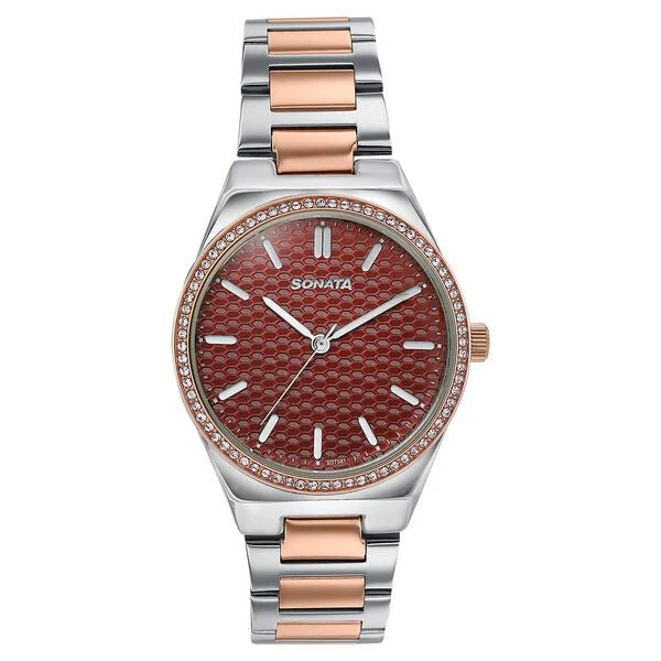 Sonata Jashn Quartz Watch For Women 87120KM02