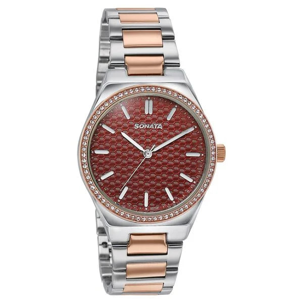 Sonata Jashn Quartz Watch For Women 87120KM02