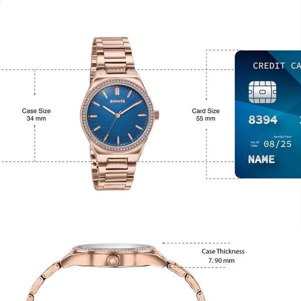 Sonata Jashn Quartz Watch For Women 87120WM01