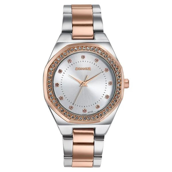 Sonata Jashn Quartz Watch For Women 87121km02