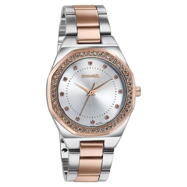 Sonata Jashn Quartz Watch For Women 87121km02