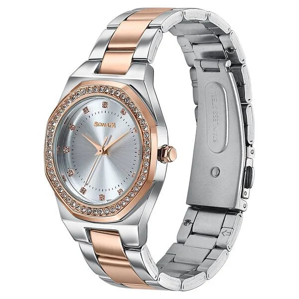 Sonata Jashn Quartz Watch For Women 87121km02