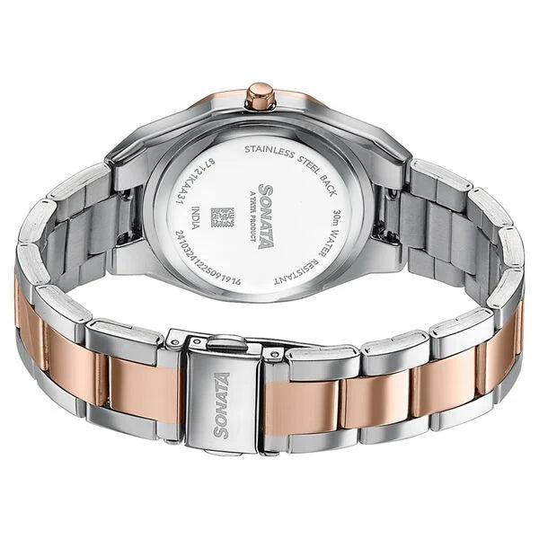 Sonata Jashn Quartz Watch For Women 87121km02