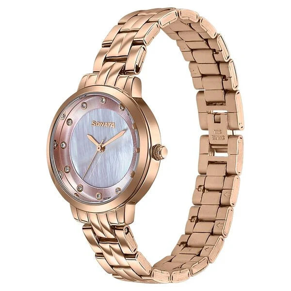 Sonata Jashn Quartz Watch For Women - 87122WM03