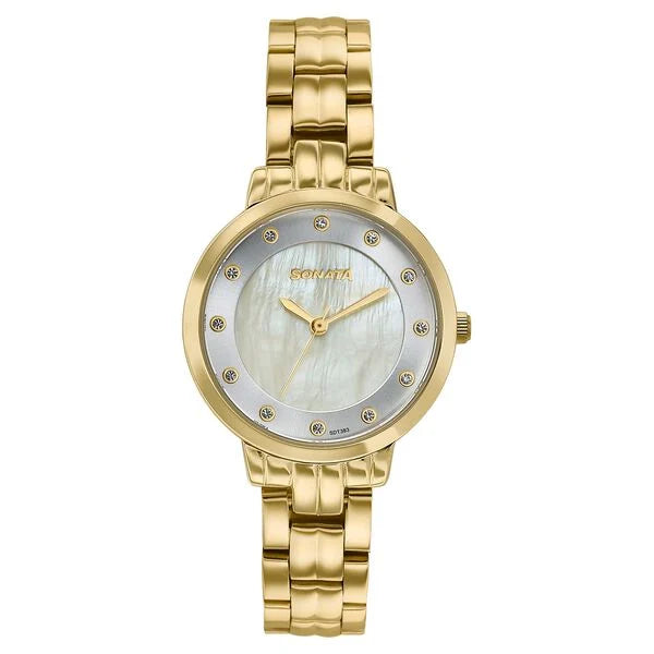Sonata Jashn Quartz Watch For Women 87122YM01