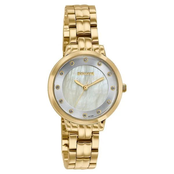 Sonata Jashn Quartz Watch For Women 87122YM01