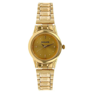 Sonata Quartz Analog Watch for Women - 8925YM02W - KRISHNA WATCH COMPANY