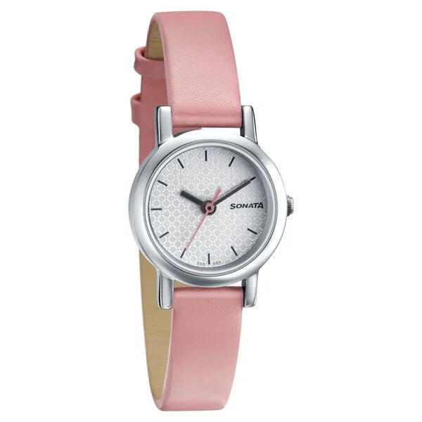 Sonata Splash White Dial Women Watch 8976sl15 - KRISHNA WATCH COMPANY