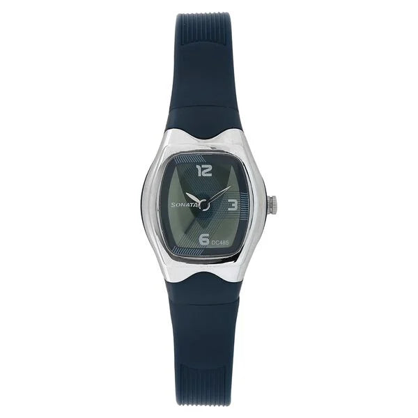 SF Quartz Analog Green Dial Plastic Strap Watch for Women nu8989pp02