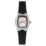 SF Quartz Analog Silver Dial Plastic Strap Watch for Women 8989pp03