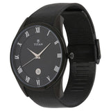 Titan Quartz Analog with Date Black Dial Stainless Steel Strap Watch for Men  90054NM01