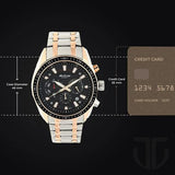 Titan Octane Black Chronograph watch for Men 90077km03