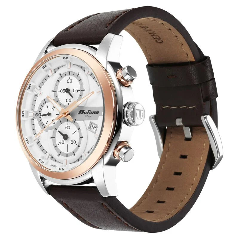 TITAN Octane Blue Dial Analog with Date Watch for Men 90086KL02 / NS90086KL02