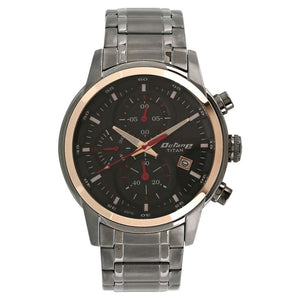 Titan Octane Quartz Chronograph Black Dial Stainless Steel Strap Watch for Men NR90086KM03 - KRISHNA WATCH COMPANY