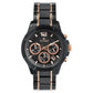 Black Dial Chronograph Watch with Steel & Ceramic Strap NP90090KD02 (DH882)