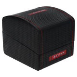 Titan Workwear Black Dial Quartz Multifunction Stainless Steel Strap watch for Men / 90093NM01