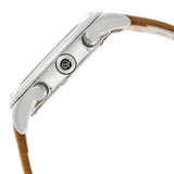 Titan Quartz Multifunction Silver Dial Leather Strap Watch for Men 90102sl01