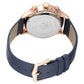 Titan Quartz Multifunction Blue Dial Leather Strap Watch for Men NR90102WL02 / NS90102WL02