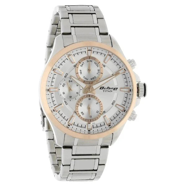Titan Octane White Dial Quartz watch for Men 90104km03