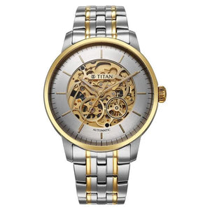 Titan Golden Heart Skeletal Automatic Analog for Men - 90110BM01 - KRISHNA WATCH COMPANY
