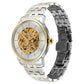 Titan Golden Heart Skeletal Automatic Analog with Silver Dial Dual-Tone Stainless Steel Strap Watch for Men 90110bm01