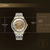 Titan Golden Heart Skeletal Automatic Analog for Men - 90110BM01 - KRISHNA WATCH COMPANY