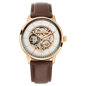 TITAN Automatic Watch with Silver White Dial - 90110WL03 - KRISHNA WATCH COMPANY