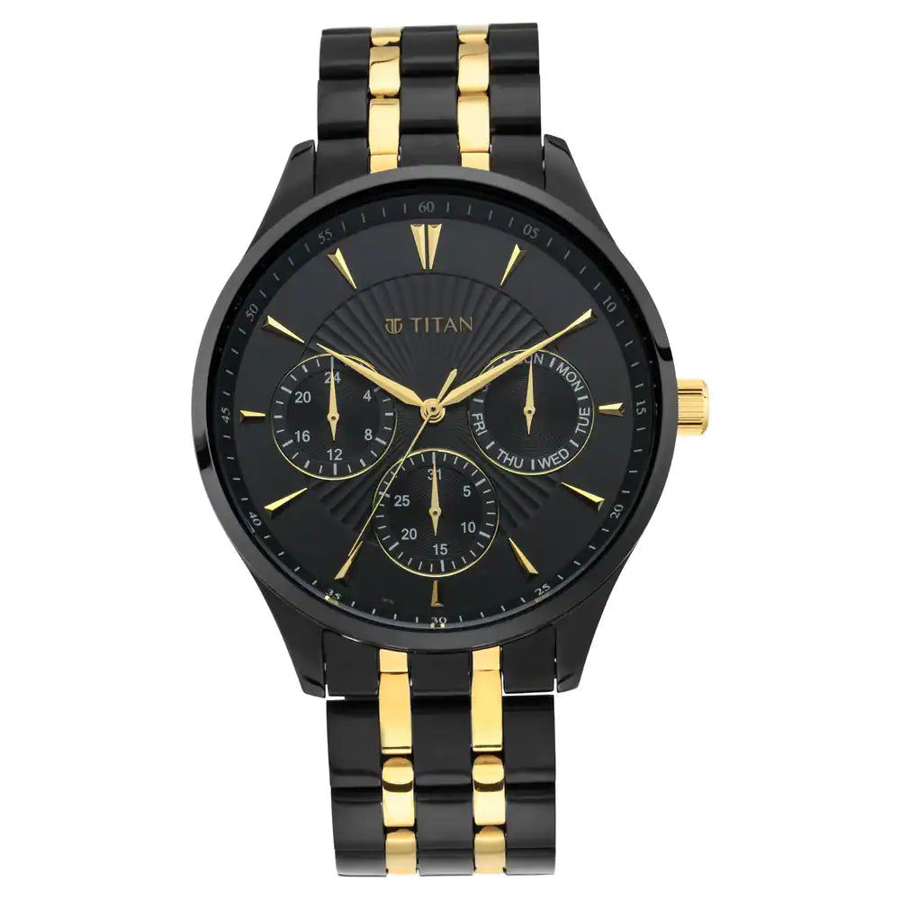 TITAN Regalia Opulent Stainless Steel Watch NP90127KM01