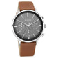 Titan Quartz Multifunction Blue Dial  Leather Strap Watch for Men 90134SL01