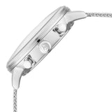 Titan Light Leathers Watch with Silver Dial & Silver Stainless Steel Strap NP90135SM01