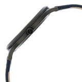 Titan Classique Slimline Blue Dial Analog with Date Leather Strap watch for Men / 90142NL01