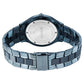 Titan Slim Ceramic Fusion Quartz Analog with Date Blue Dial Stainless Steel Strap Watch For Men 90142qd01