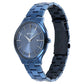 Titan Classique Slimline Blue Dial Quartz Analog with Date Stainless Steel Strap watch for Men 90142QM01