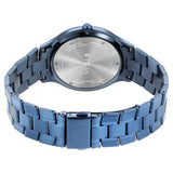 Titan Classique Slimline Blue Dial Quartz Analog with Date Stainless Steel Strap watch for Men 90142QM01 - KRISHNA WATCH COMPANY