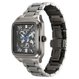 Titan Shaped Automatics Anthracite Dial Grey Stainless Steel Strap watch for Men 90162qm01