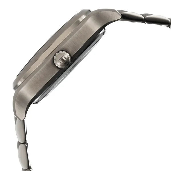 Titan Shaped Automatics Anthracite Dial Grey Stainless Steel Strap watch for Men 90162qm01