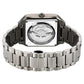 Titan Shaped Automatics Anthracite Dial Grey Stainless Steel Strap watch for Men 90162qm01