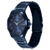 Titan Classic Slim Quartz Analog with Date Blue Dial Stainless Steel Strap Watch for Men 90167QM01 - KRISHNA WATCH COMPANY