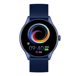 Titan Evoke Blue: Luminous AMOLED Display & Water-Resistant Smartwatch 90172ap02 - KRISHNA WATCH COMPANY