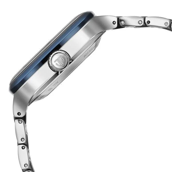 Titan Ceramic Fusion Automatic Square Black Dial Rose Gold Dual-Toned Stainless Steel Bracelet Watch for Men 90175kd02