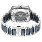 Titan Ceramic Fusion Automatic Square Black Dial Rose Gold Dual-Toned Stainless Steel Bracelet Watch for Men 90175kd02