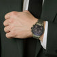 Titan Micromotors Olive Dial Watch for Men 90179qm01