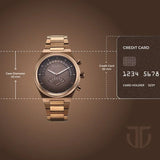 Titan Micromotors Brown Dial Watch for Men 90180qm01