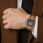 Titan Micromotors Brown Dial Watch for Men 90180qm01