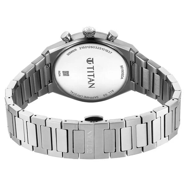 Titan Micromotors Blue Dial Watch for Men 90180sm01