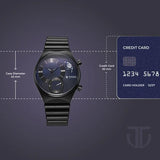 Titan Micromotors Blue Dial Watch for Men 90181nm01