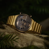 Titan Micromotors Khaki Dial Watch for Men 90181qm01