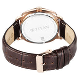 Titan Classique Suave Quartz Brown Dial Watch for Men - 90189WL01