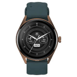 Titan Crest with 3.63 cm AMOLED Display with AOD, Functional Crown, BT Calling, Premium Smartwatch with Teal Strap 90197ap03