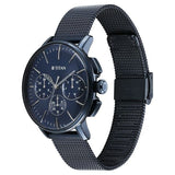 Titan Light leathers Multifunction Anthracite Dial Stainless Steel Strap Watch For Men 90200qm01